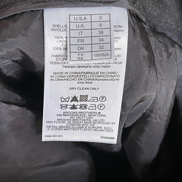 Brooks Brothers grey skirt with raw hem fringe frayed detail size 0 - Picture 9 of 11